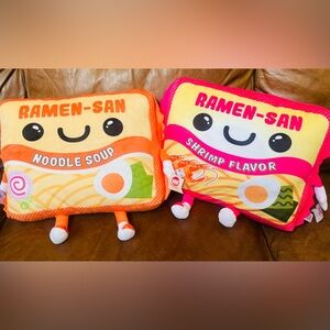New Fiesta Ramen-San Noodle Soup Pillow Original Stuffed Novelty w/ arms & legs
